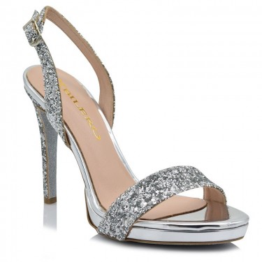 Bilero sandal silver glitter