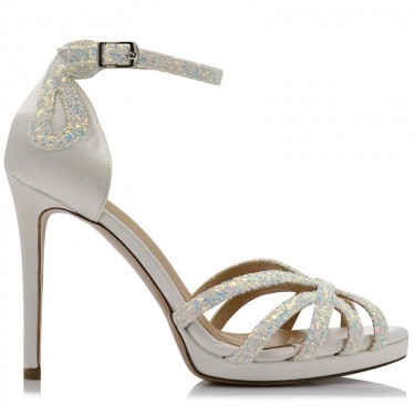Bilero sandal white glitter